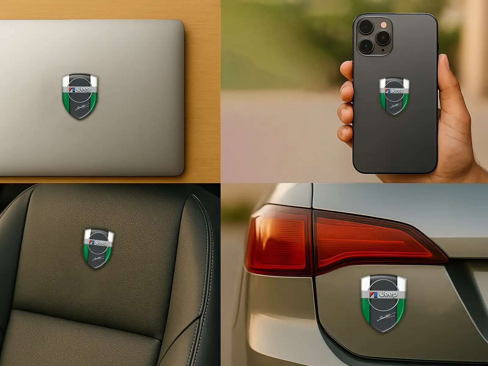 Jeep Vinilos Traseros Autos Resistentes Limitados Estilo